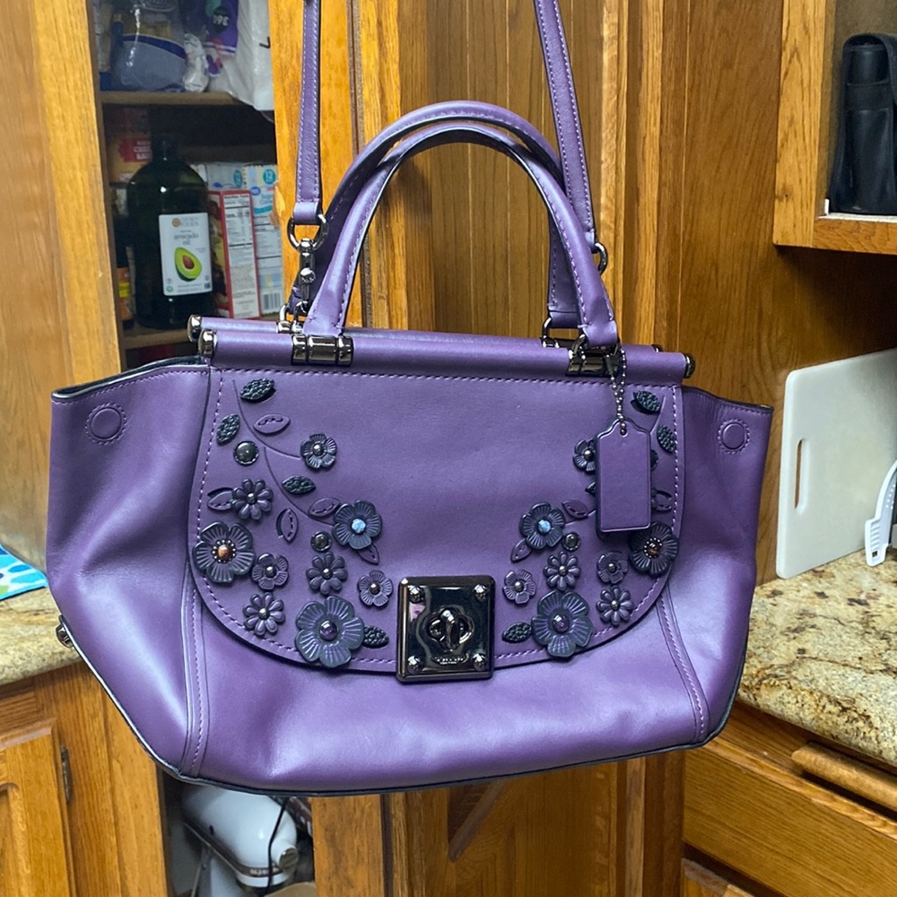 Plum Coach Handbag